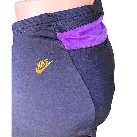 NIKE Echelon Black & Purple Cycling Compression Padded Bike Shorts ~ Men's LARGE - Picture 3 of 5
